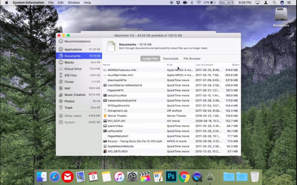 how to free up space on mac