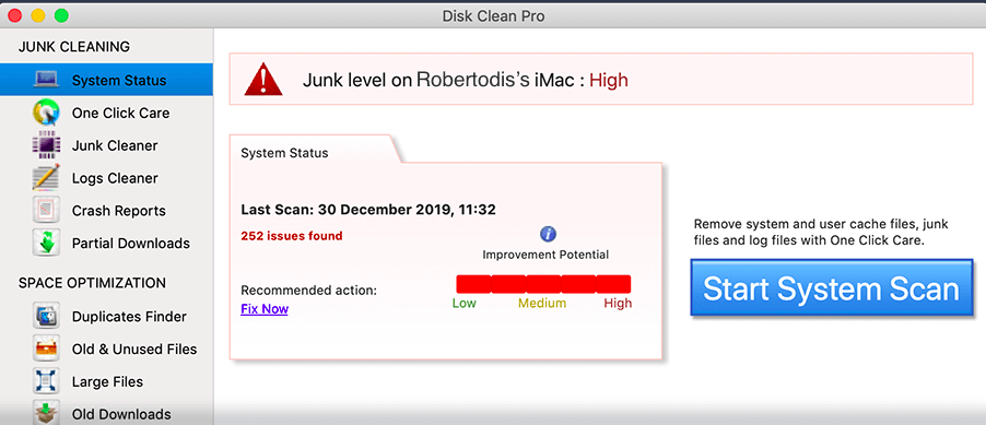 Disk clean pro
